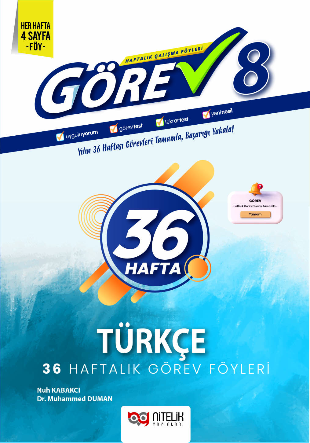 8.Sınıf Görev Türkçe Yeni Nesil Çalışma Föyleri kapak görseli
